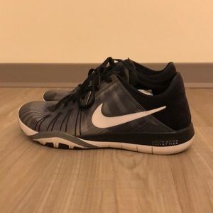 Black and Grey Nike Running Shoes (Nike Free)